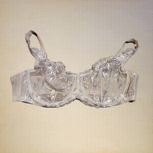Soma, 32C | Lacy Lingerie Beige Bra Underwear